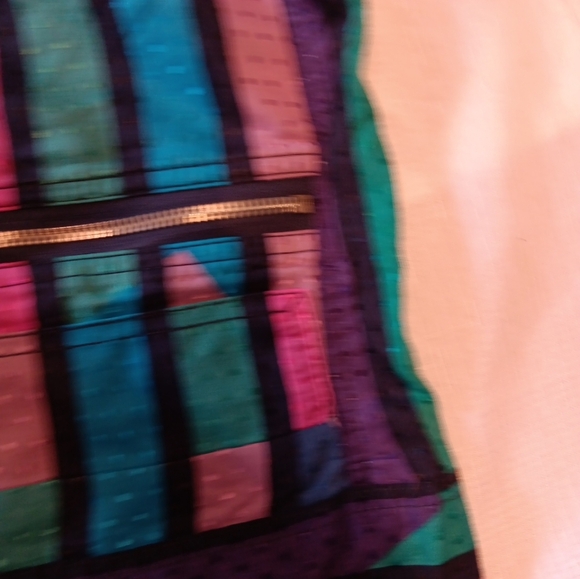 MARC JACOBS sz 4, sleeveless top w/ striped swiss dot fabric & zip pockets Sz 4 - Picture 4 of 5